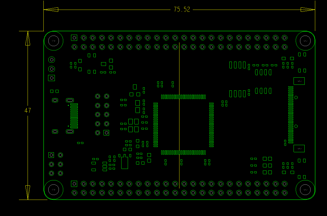 SeeedStudio GD32 RISC-V kit with LCD dimensions carte